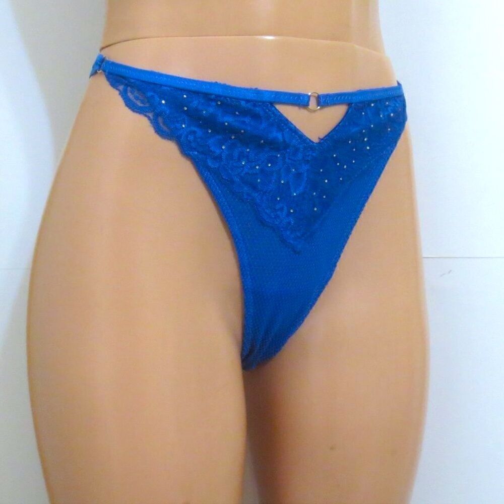 Knotty Knickers Sapphire Secret G-String - Picture 5 of 9